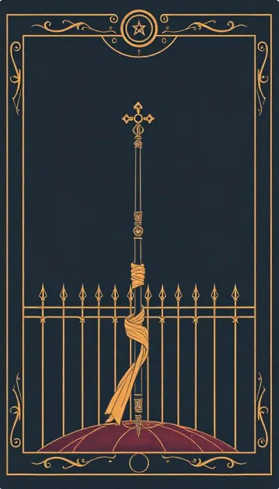 Nine of Wands tarot card