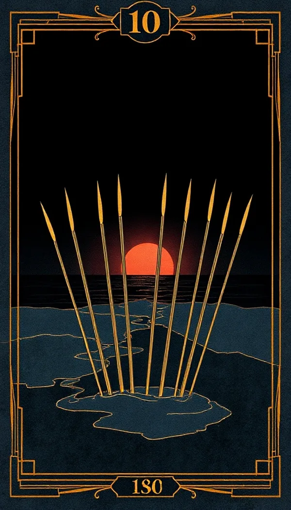 Ten of Swords tarot card
