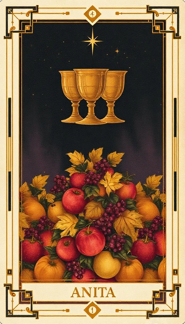 Three of Cups tarot card